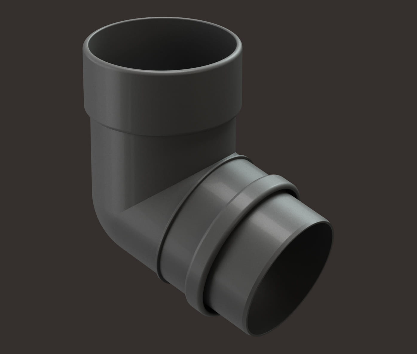 Водостоки - LUX SERIES Graphite RAL 7024 - Elements of the drainage system - Pipe elbow 72˚
