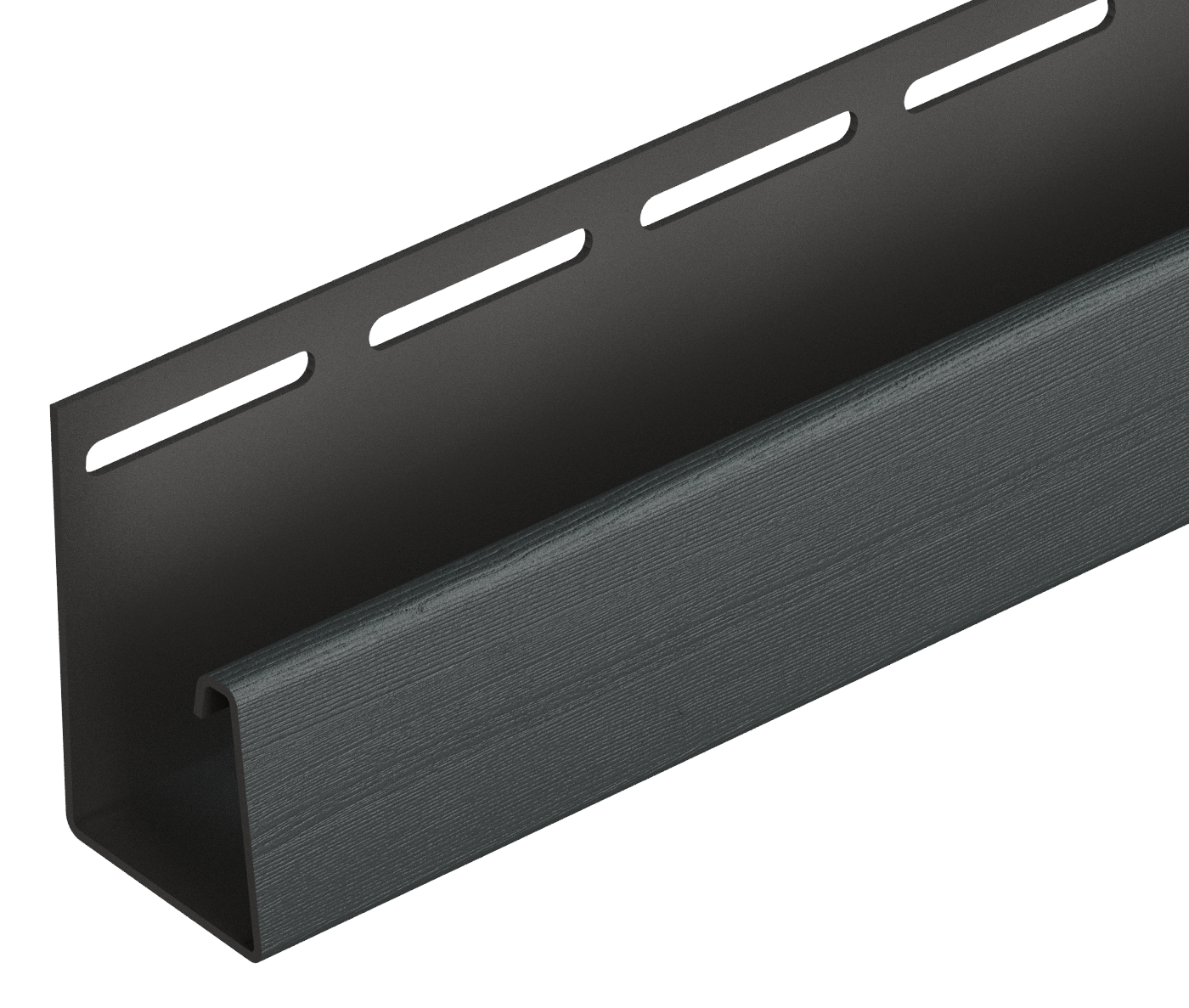 Виниловый сайдинг - Accessories - LUX stone - FACADE J-STRIP 30 MM (BERG, BURG, FLEMISH, KLINKER) - Facade J-strip 30 mm Graphite