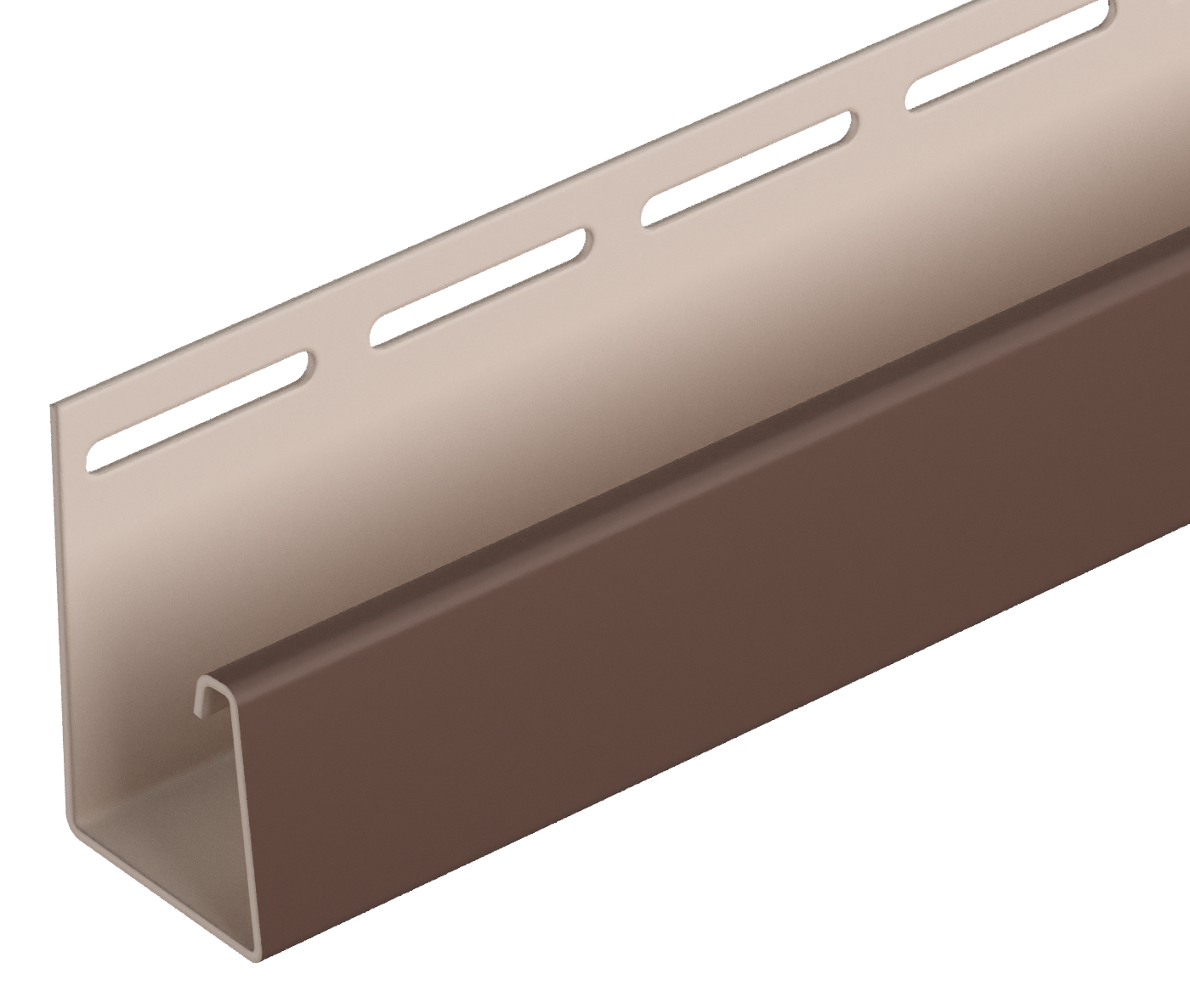 Виниловый сайдинг - Accessories - LUX stone - FACADE J-STRIP 30 MM (BERG, BURG, FLEMISH, KLINKER) - Facade J-strip 30 mm Tobacco