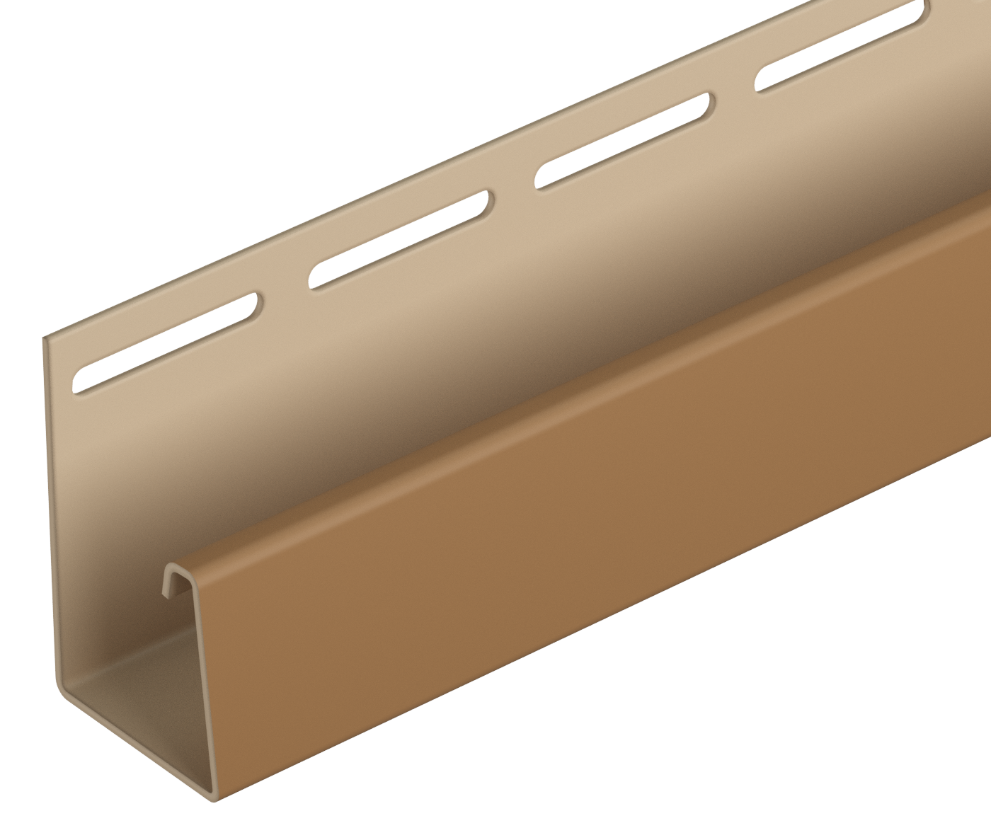 Виниловый сайдинг - Accessories - LUX stone - FACADE J-STRIP 30 MM (BERG, BURG, FLEMISH, KLINKER) - Facade J-strip 30 mm Chestnut