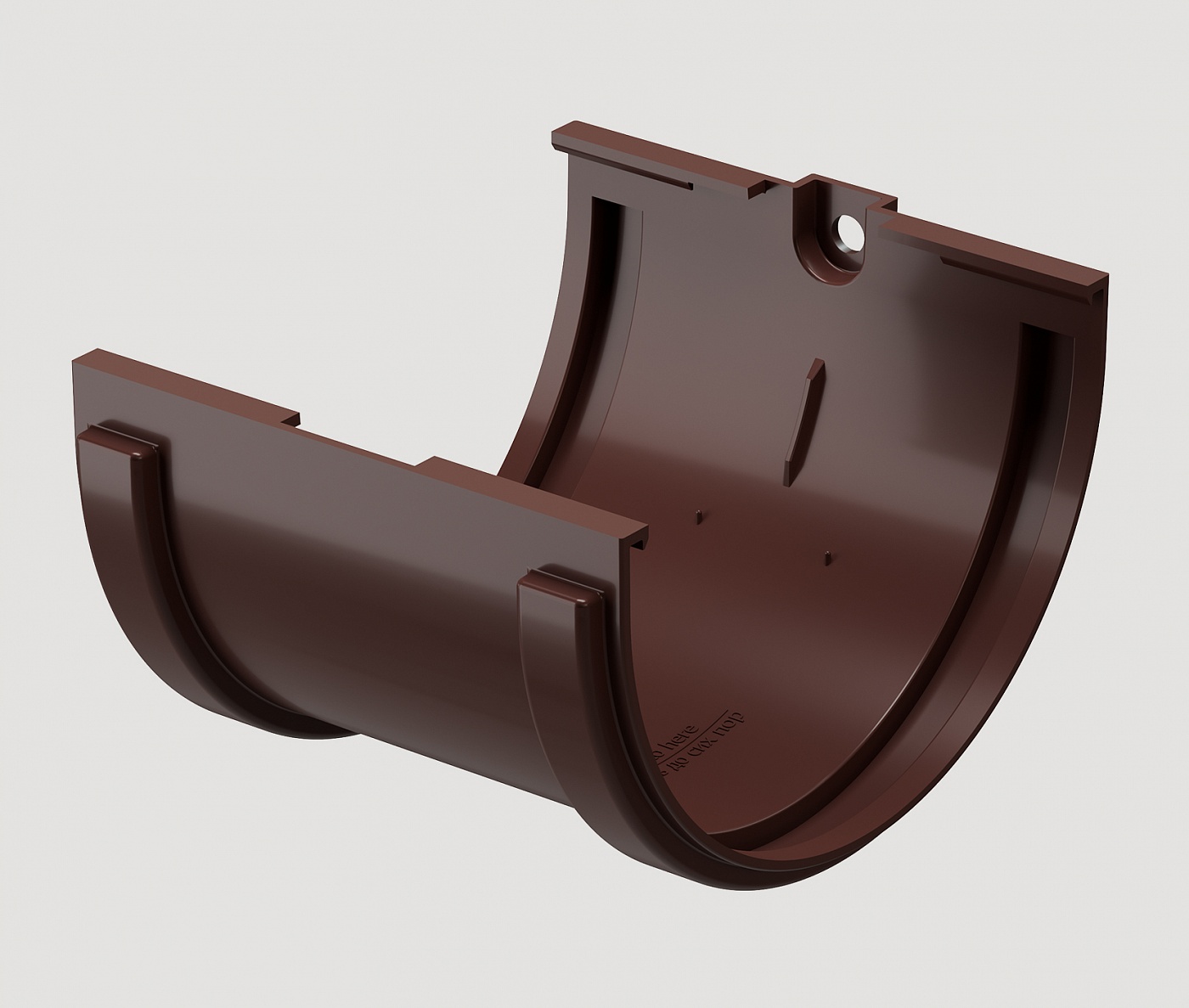 Водостоки - STANDARD SERIES Dark brown RAL 8017 - Elements of the drainage system - Gutter connector
