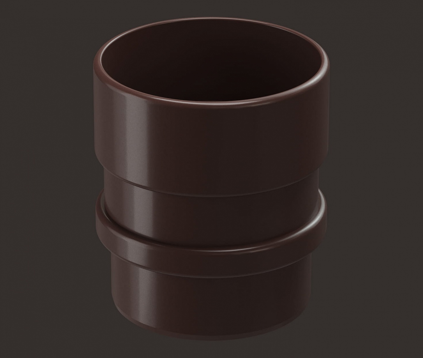 Водостоки - LUX SERIES Chocolate RAL 8019 - Elements of the drainage system - Pipe connector
