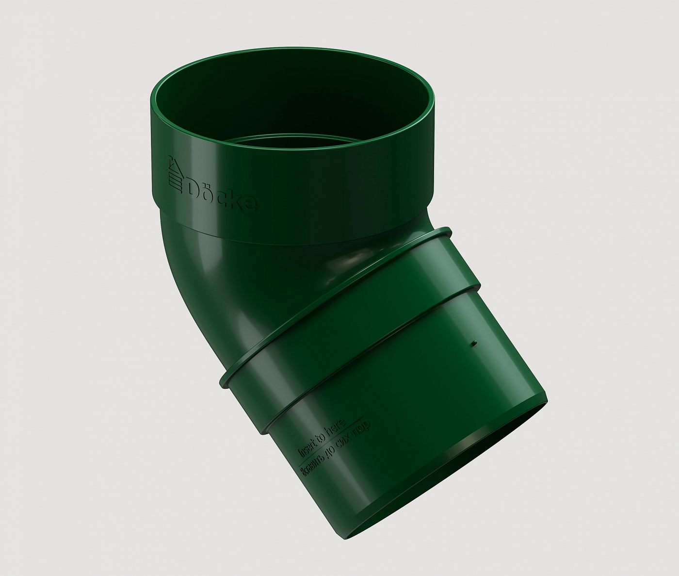 Водостоки - STANDARD SERIES Green RAL 6005 - Elements of the drainage system - Pipe elbow 45˚