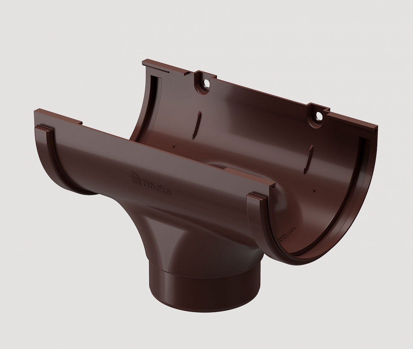Водостоки - STANDARD SERIES Dark brown RAL 8017 - Elements of the drainage system - Outlet