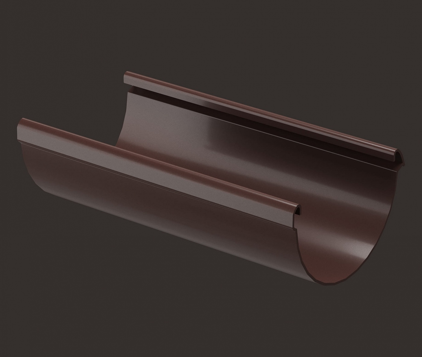 Водостоки - LUX SERIES Chocolate RAL 8019 - Elements of the drainage system - Gutter 3m