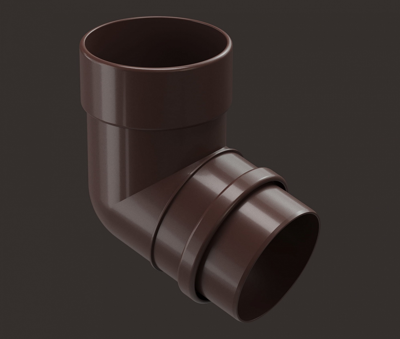 Водостоки - LUX SERIES Chocolate RAL 8019 - Elements of the drainage system - Pipe elbow 72˚