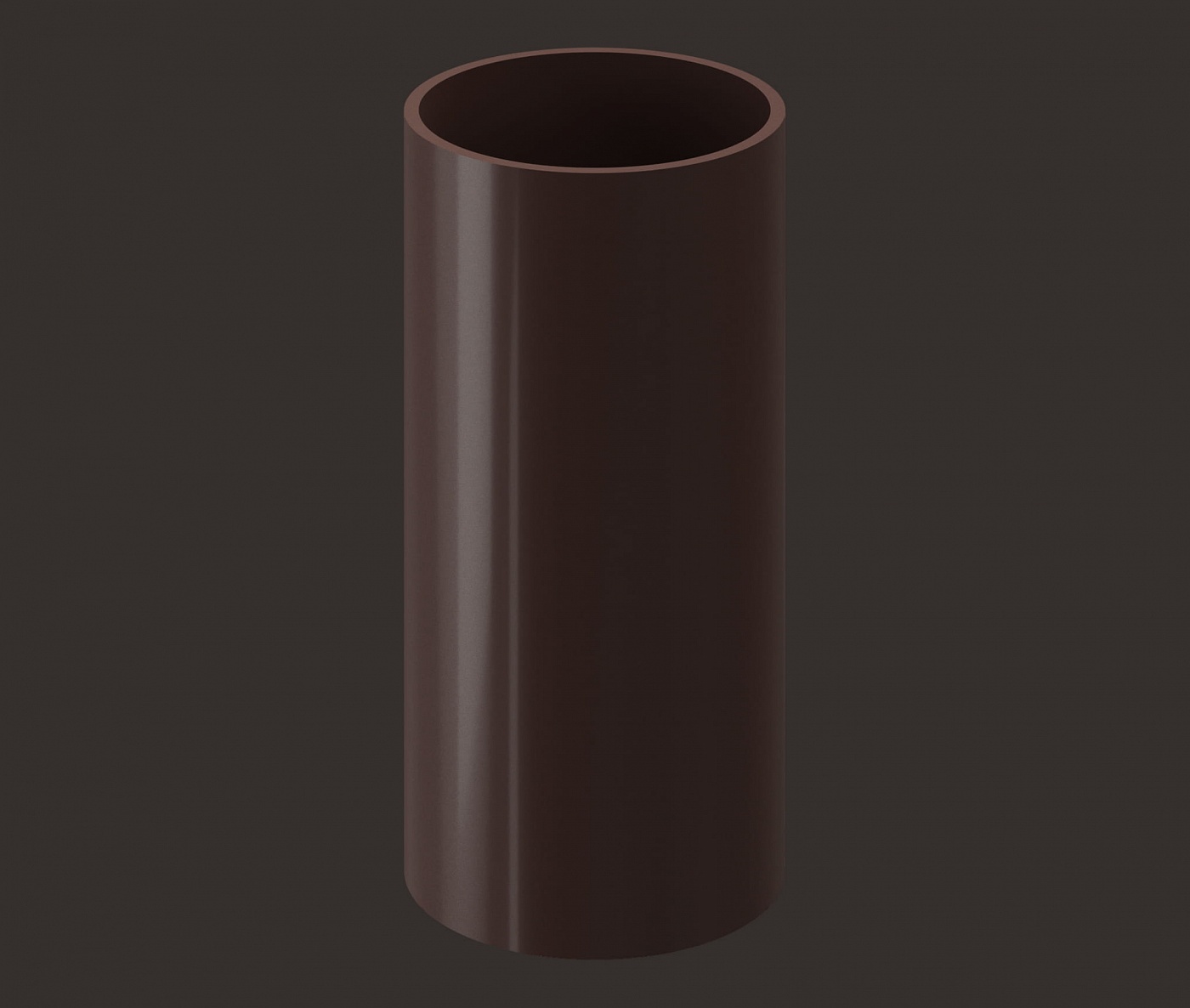 Водостоки - LUX SERIES Chocolate RAL 8019 - Elements of the drainage system - Pipe 1m