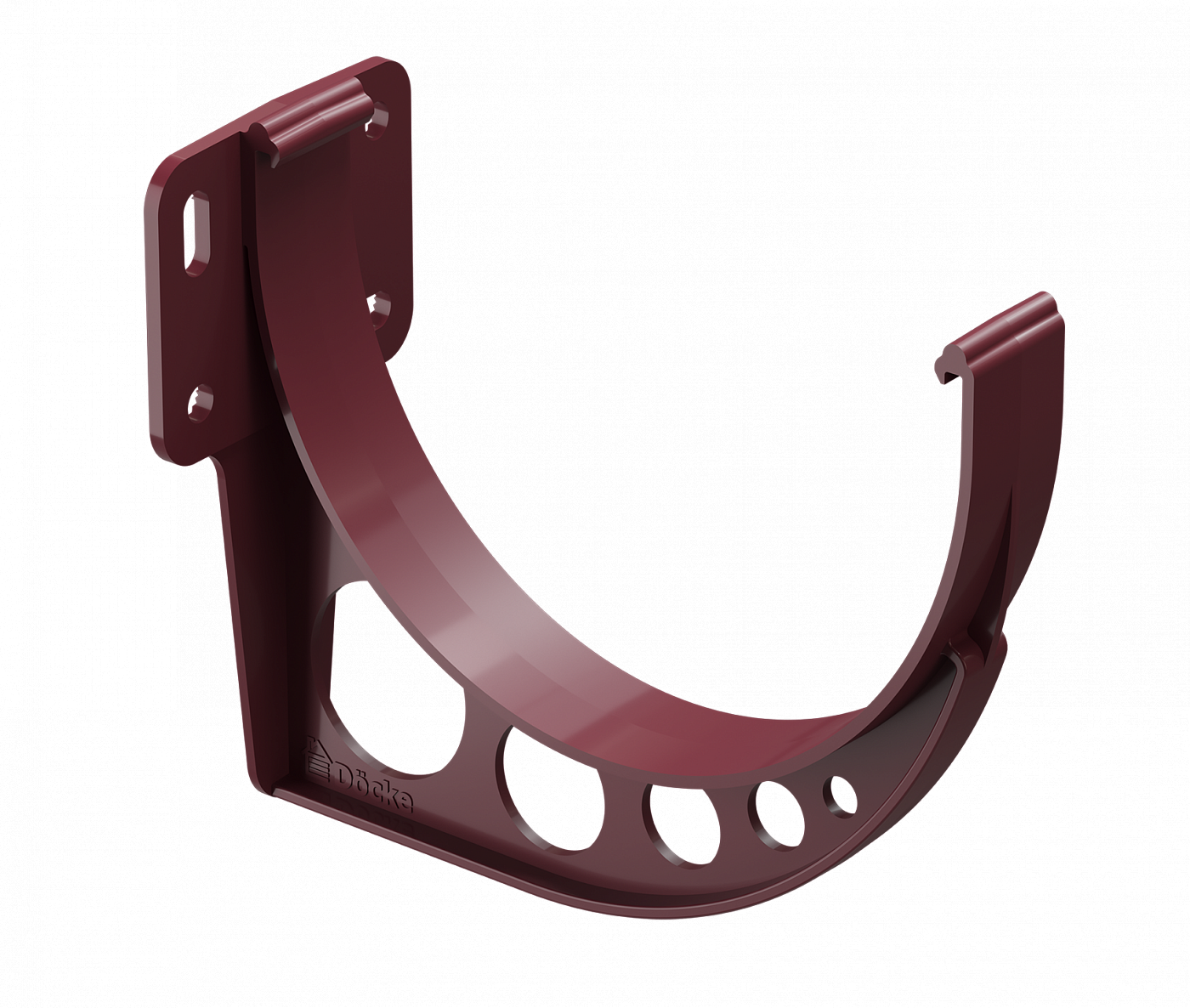Водостоки - STANDARD SERIES Red RAL 3005 - Elements of the drainage system - Gutter bracket (PVC)