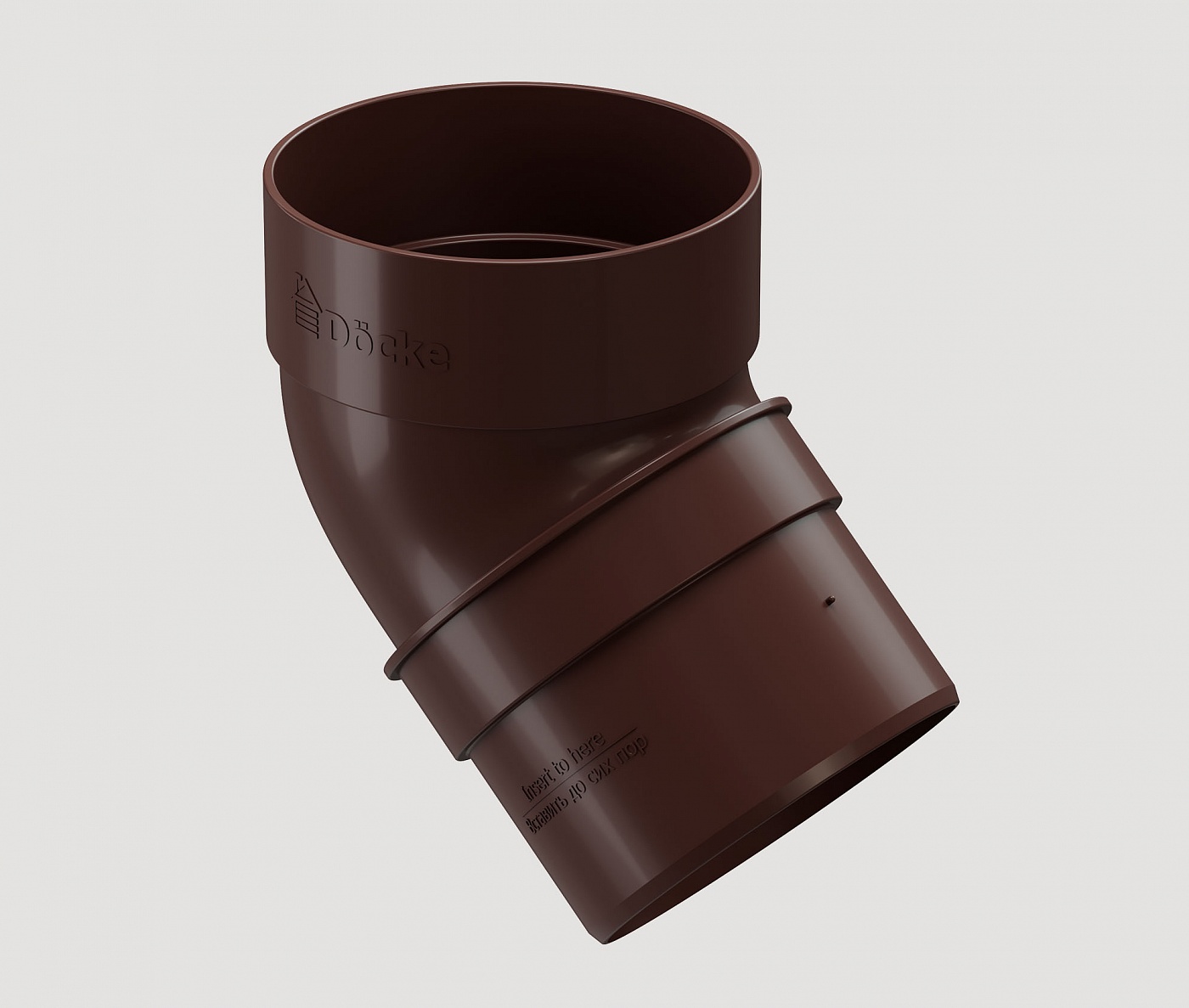 Водостоки - STANDARD SERIES Dark brown RAL 8017 - Elements of the drainage system - Pipe elbow 45˚
