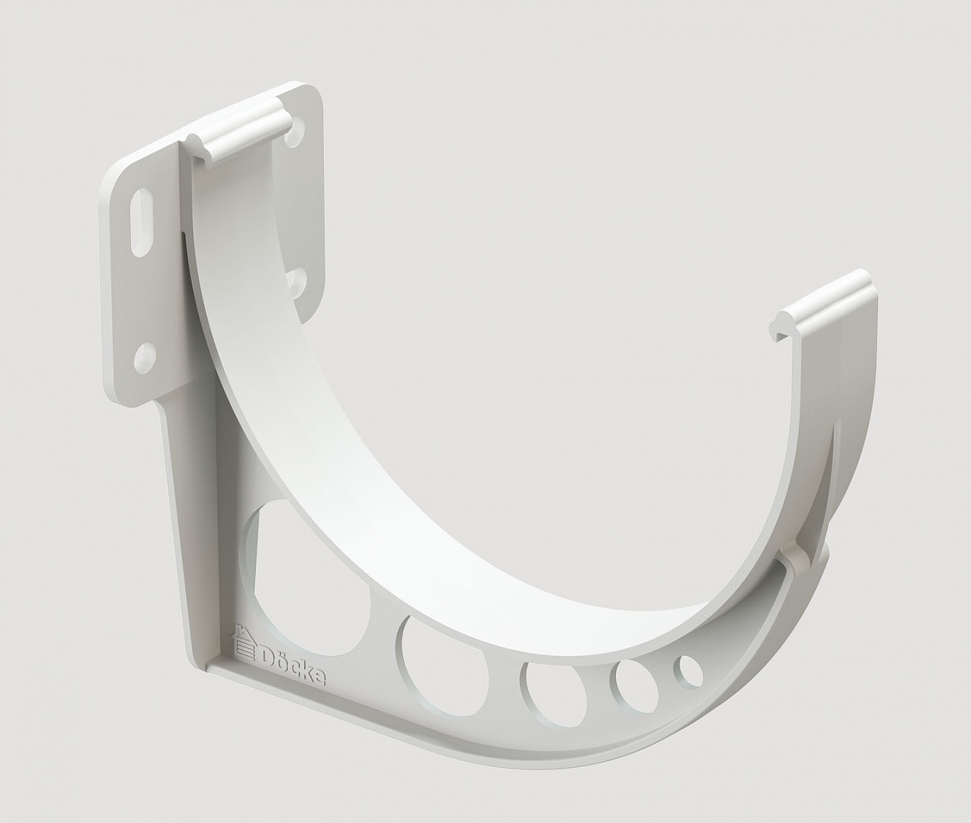 Водостоки - STANDARD SERIES White RAL 9003 - Elements of the drainage system - Gutter bracket (PVC)