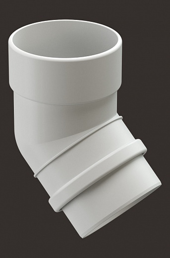 Pipe elbow 45˚, (RAL 9003)